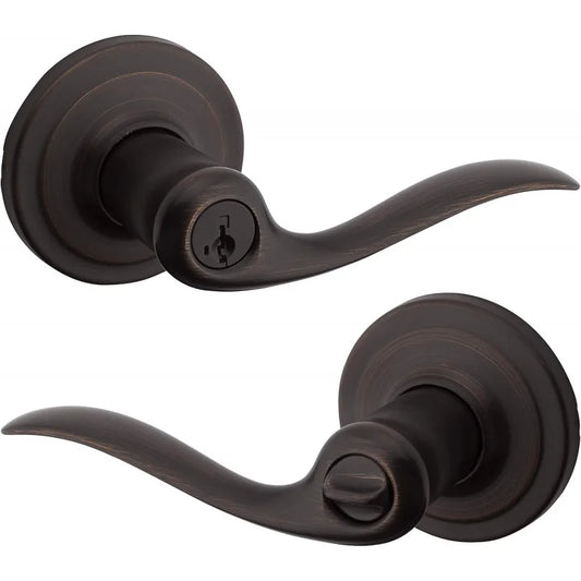 Tustin Entry Door Handle with Lock and Key - Alia's Home Things  