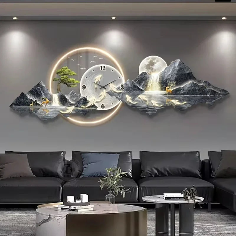 Wall Clocks, LED Aesthetic Minimalist Wall Watch - Alia's Home Things  