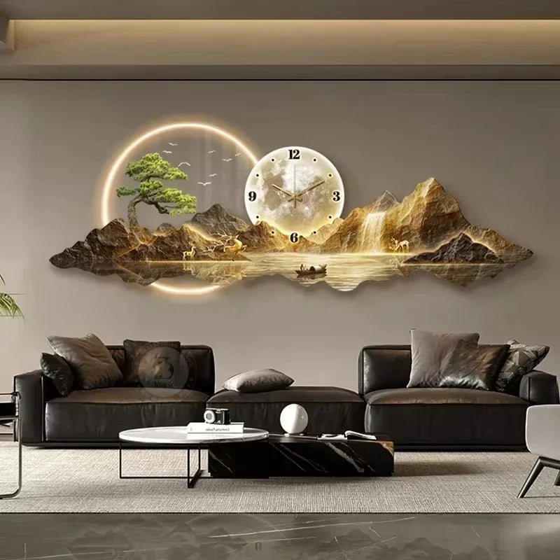 Wall Clocks, LED Aesthetic Minimalist Wall Watch - Alia's Home Things  