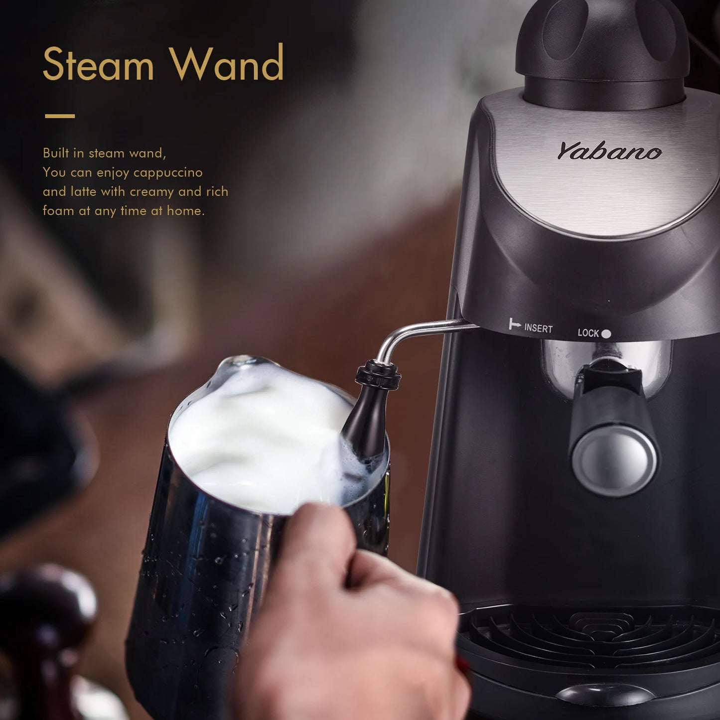 Yabano Espresso Machine with Milk Frother - Alia's Home Things  
