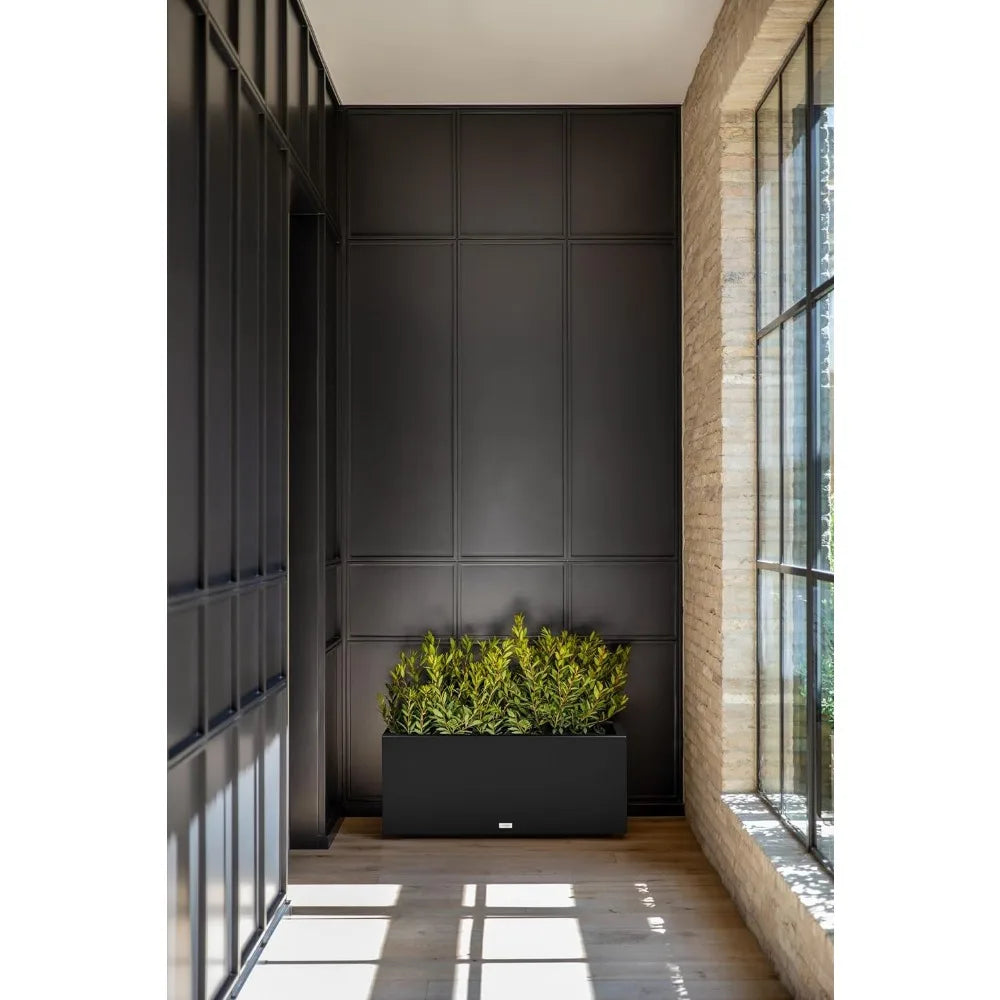 Block Series Long Box Planter Durable All-Weather Use - Alia's Home Things  