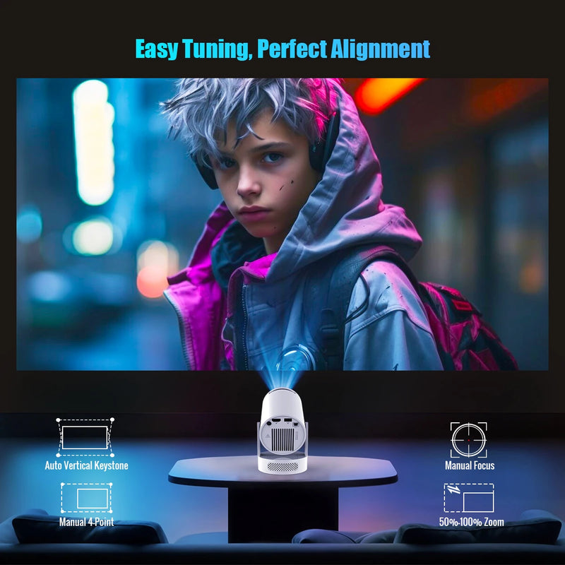 Magcubic HY300 Pro+ Projector 4K 720P w/5W Speaker - Alia's Home Things  