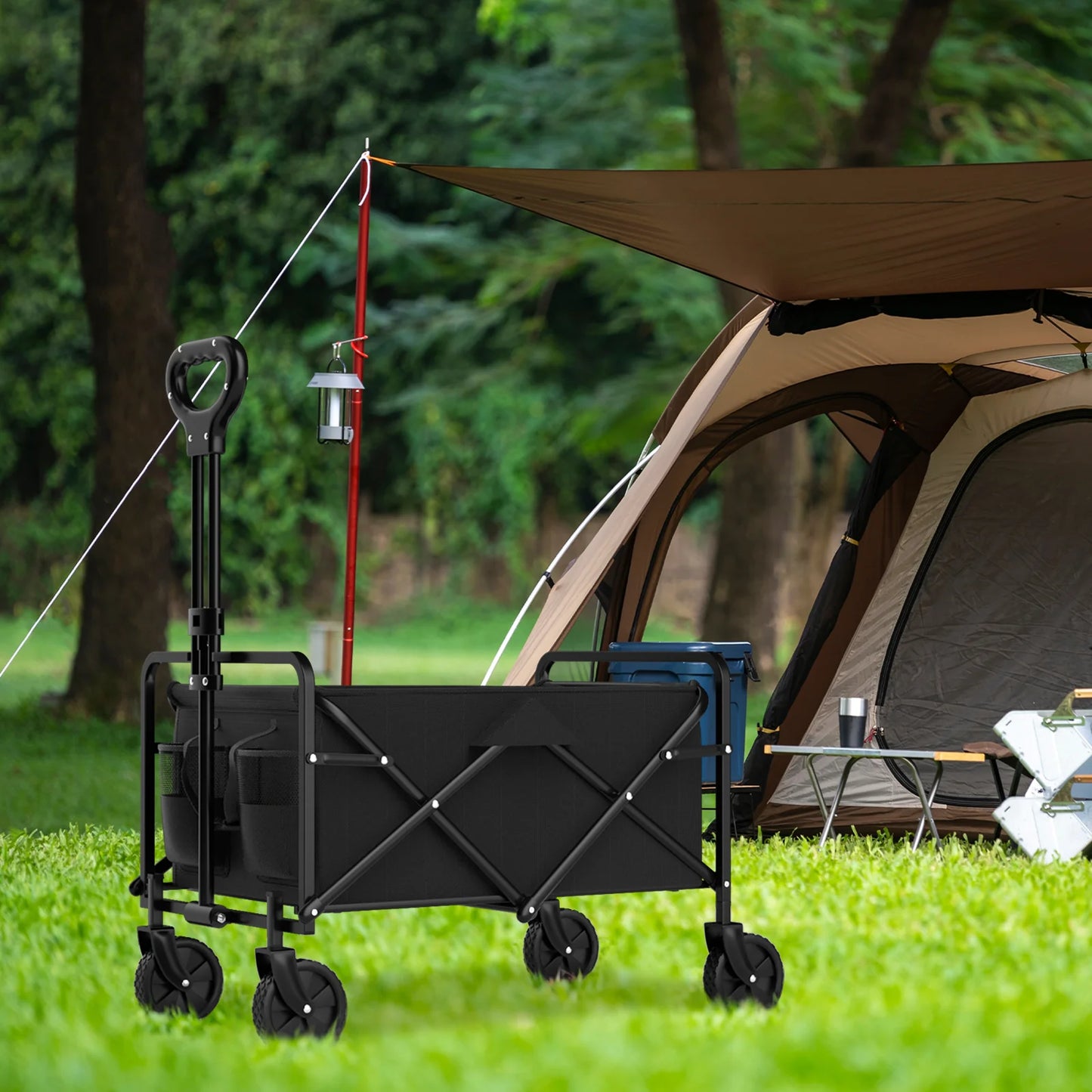 The garden handcart with four foldable wheels - Alia's Home Things  
