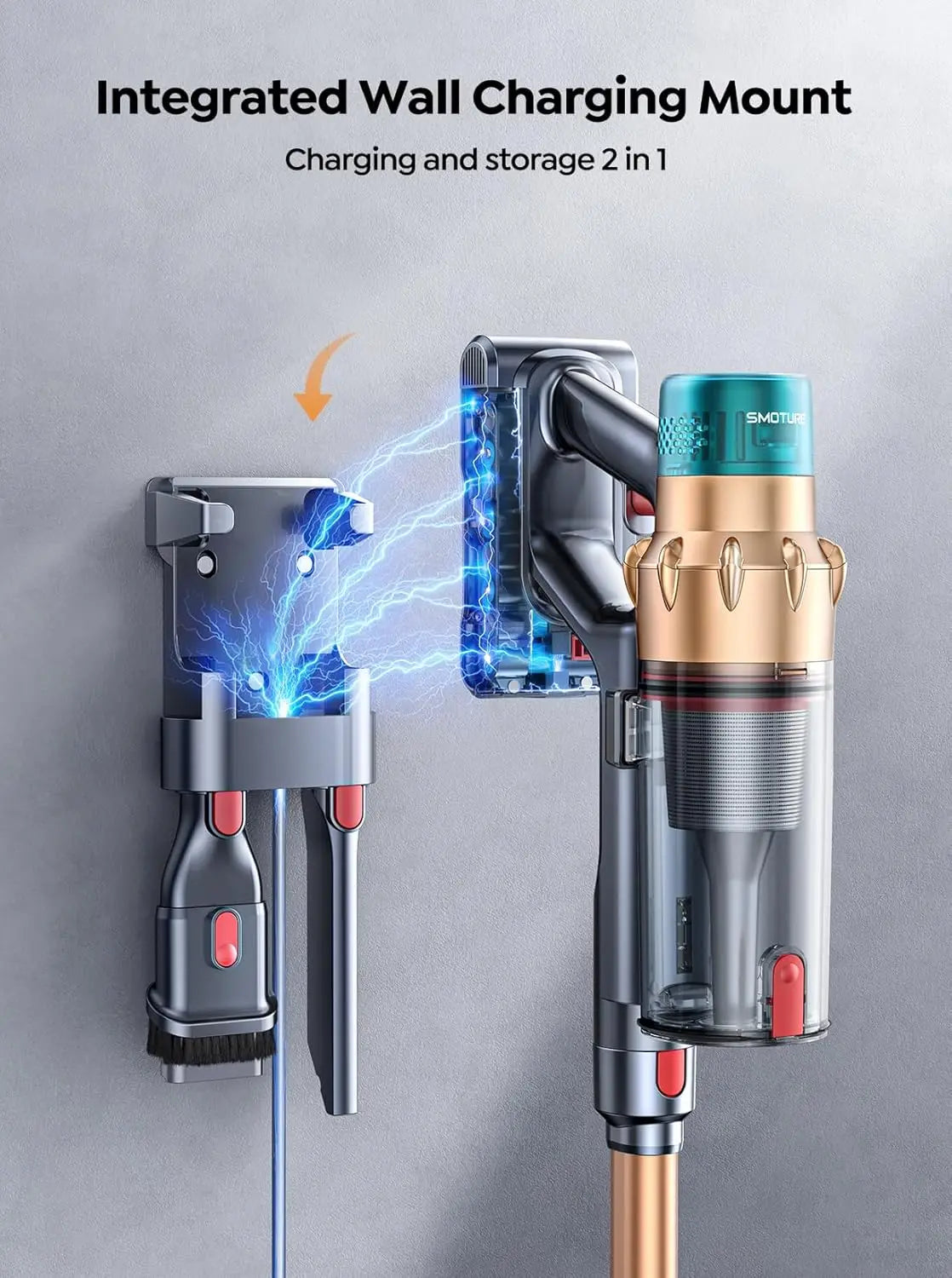 Cordless Vacuum Cleaner, 550W 45KPA 60 Mins Runtime - Alia's Home Things  