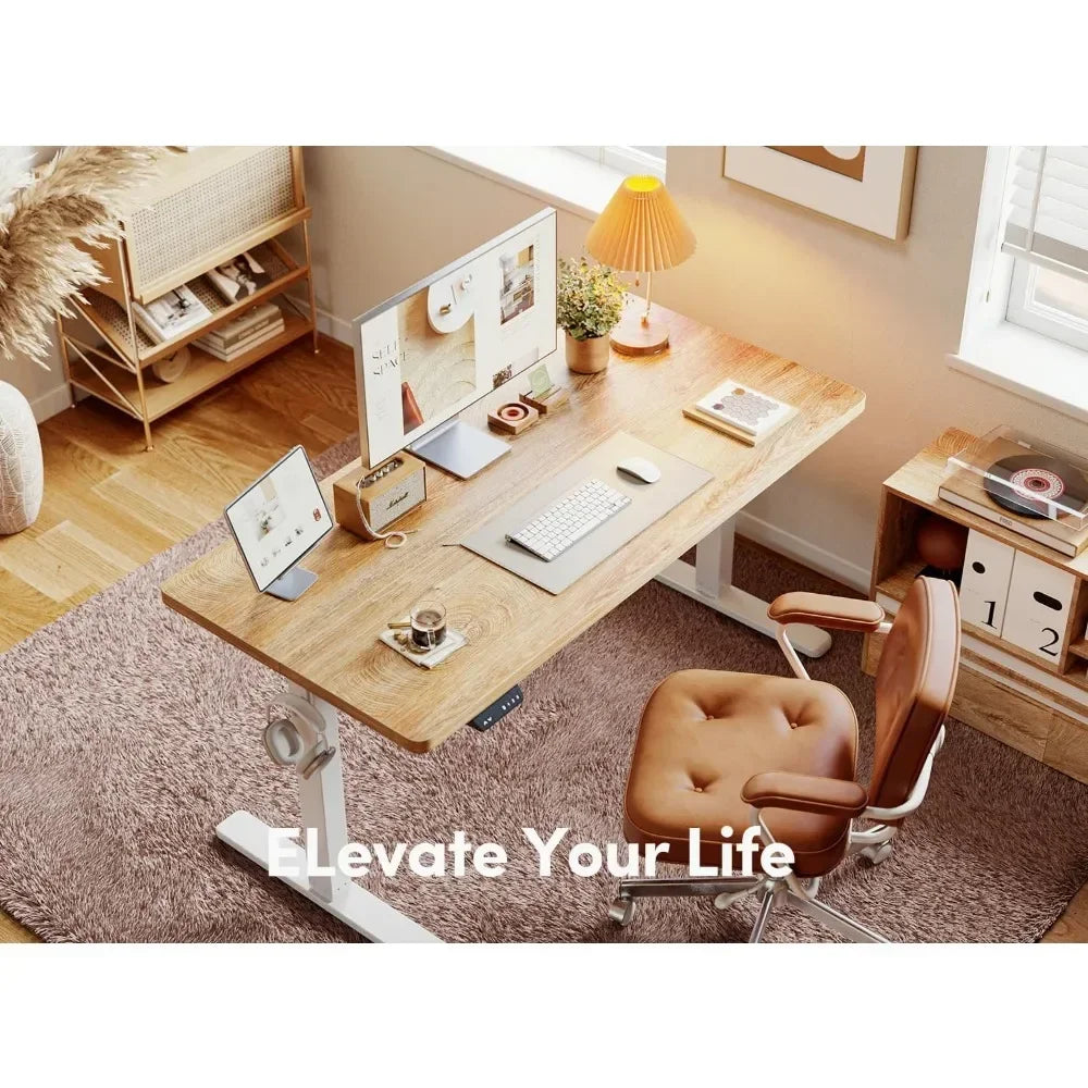 Standing Desk with Electric Height Adjustable, Telescopic - Alia's Home Things  