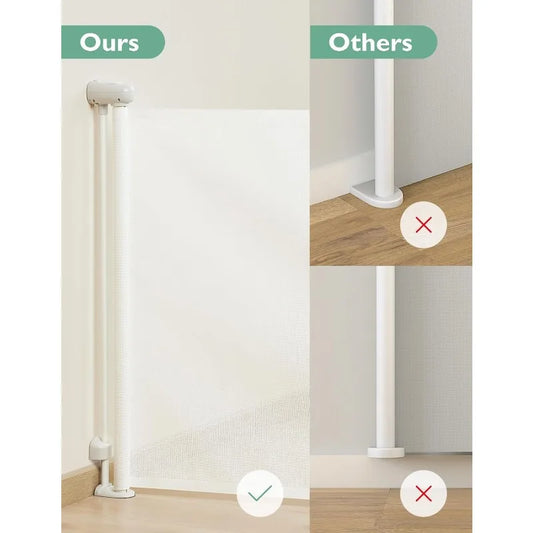 Retractable Mesh Safety Baby Gate for Stairs - Alia's Home Things  