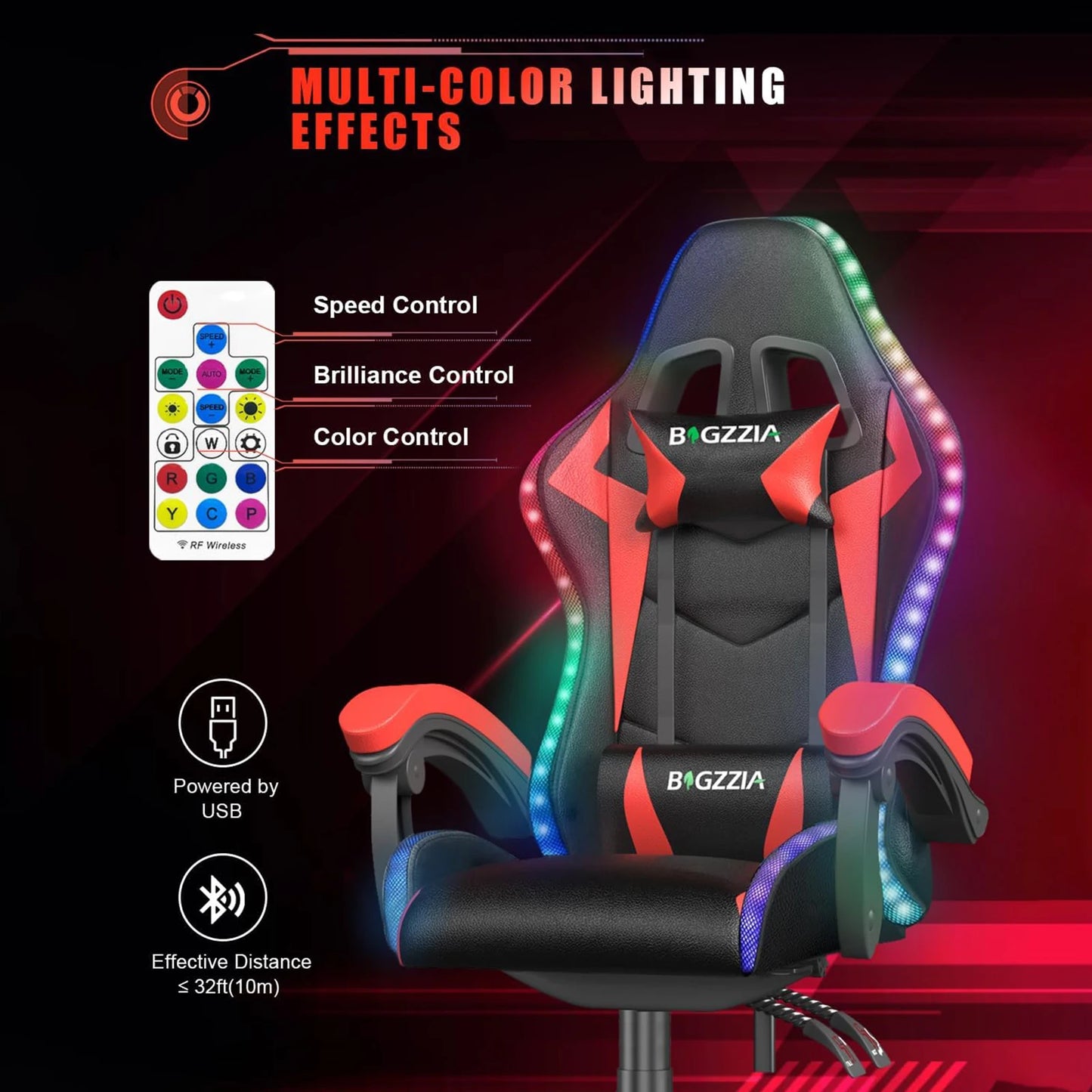 High Back Video Office Chair with Headrest - Alia's Home Things  