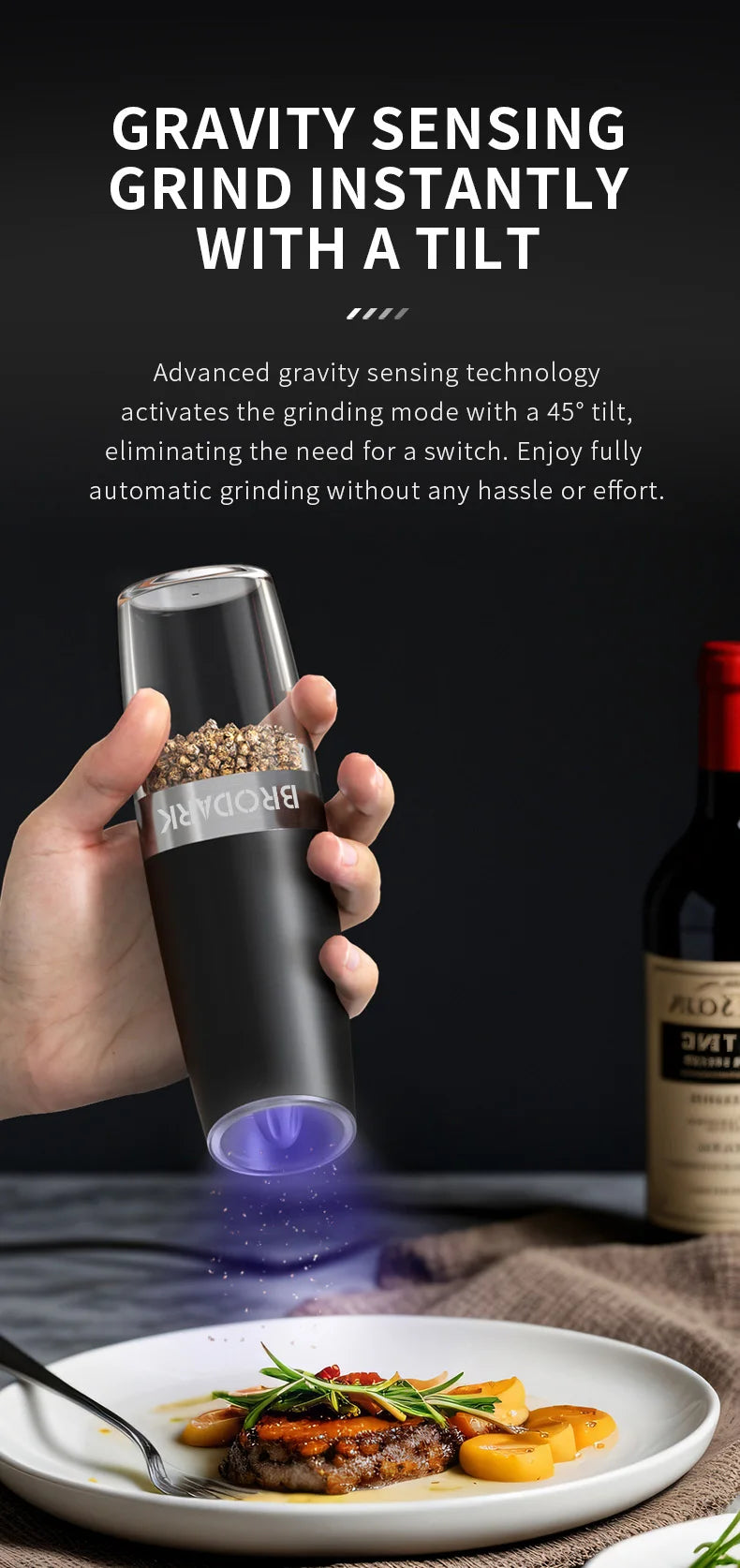Electric Salt And Pepper Grinder Set - Alia's Home Things  