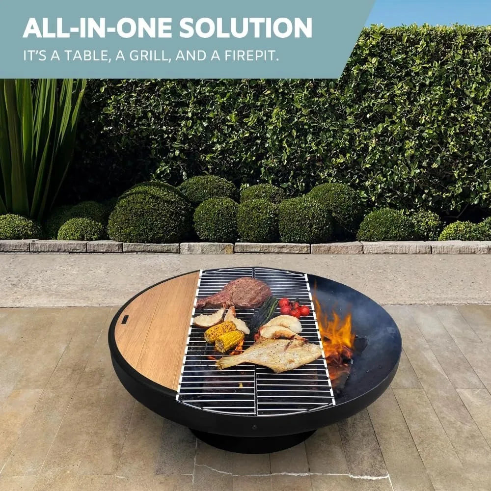 24-Inch Cast Iron, Fire Pit - Alia's Home Things  