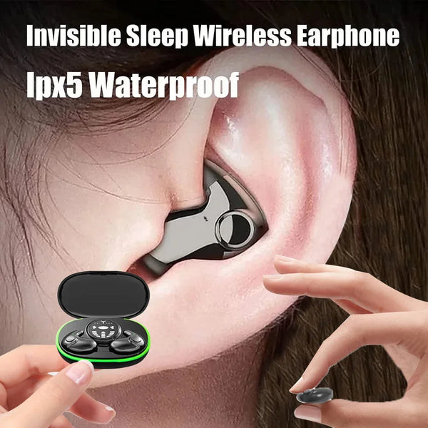 Invisible Sleep Earphones Wireless Bluetooth 5.3 Headphones - Alia's Home Things  