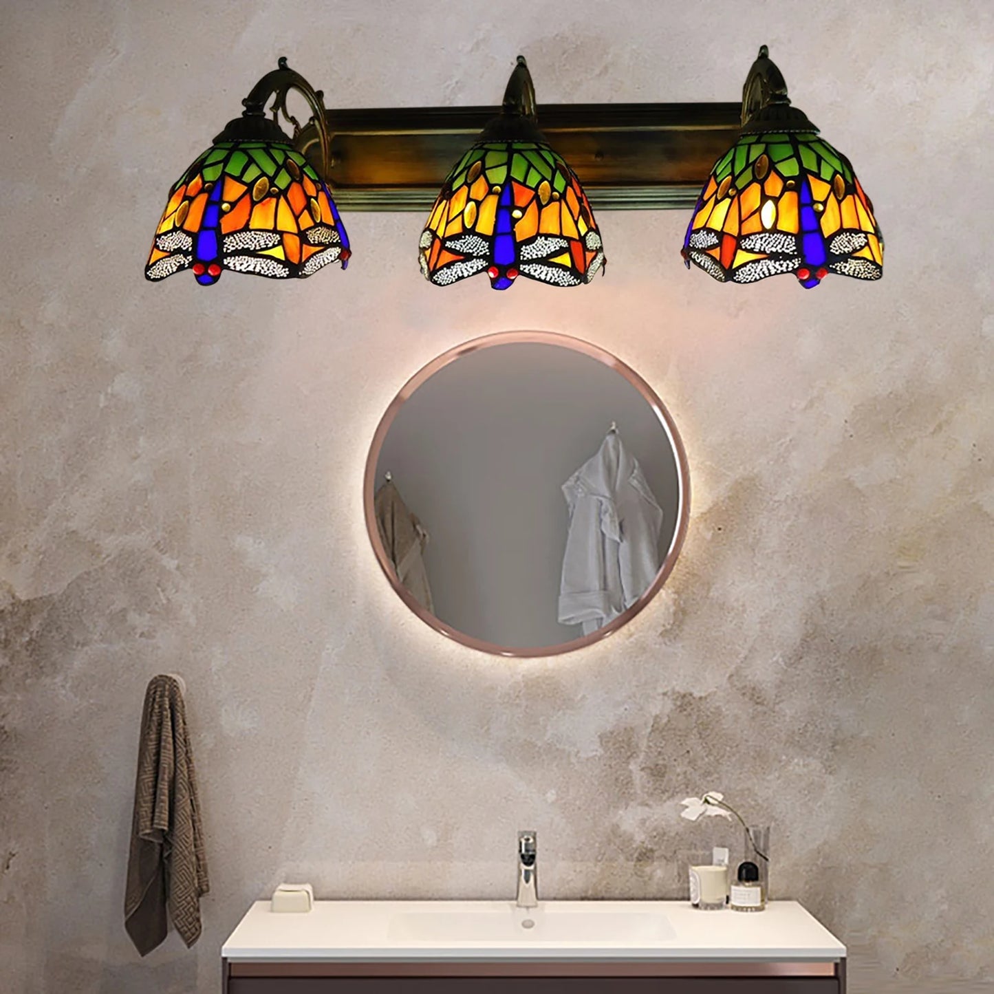 Wall Lamp Mounted Sconce Fixture 3-Light  Baroque Design - Alia's Home Things  