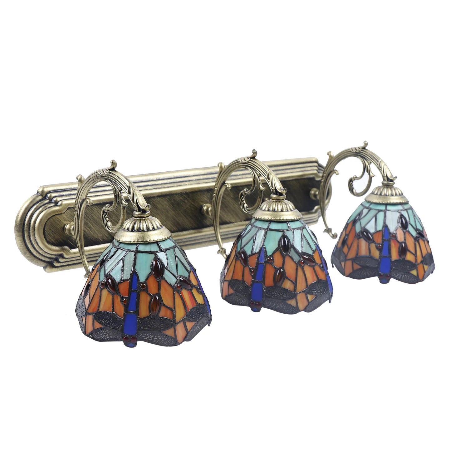 Wall Lamp Mounted Sconce Fixture 3-Light  Baroque Design - Alia's Home Things  