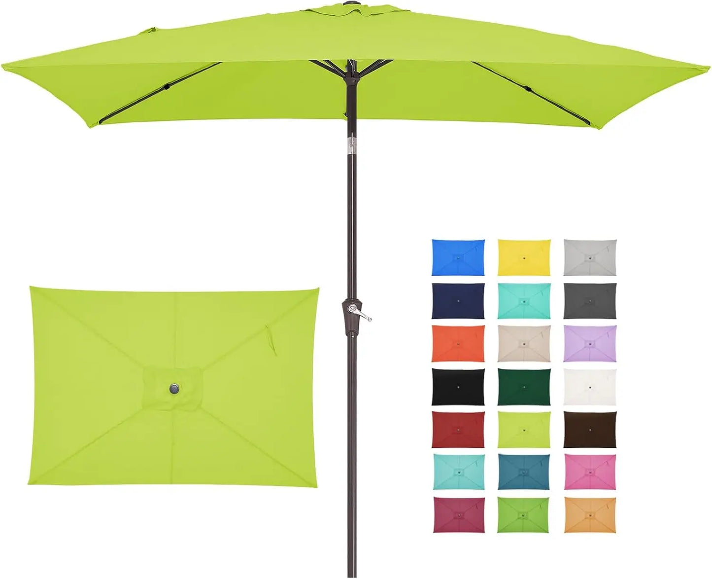 6.5x10 ft Rectangular Patio Umbrellas Outdoor - Alia's Home Things  