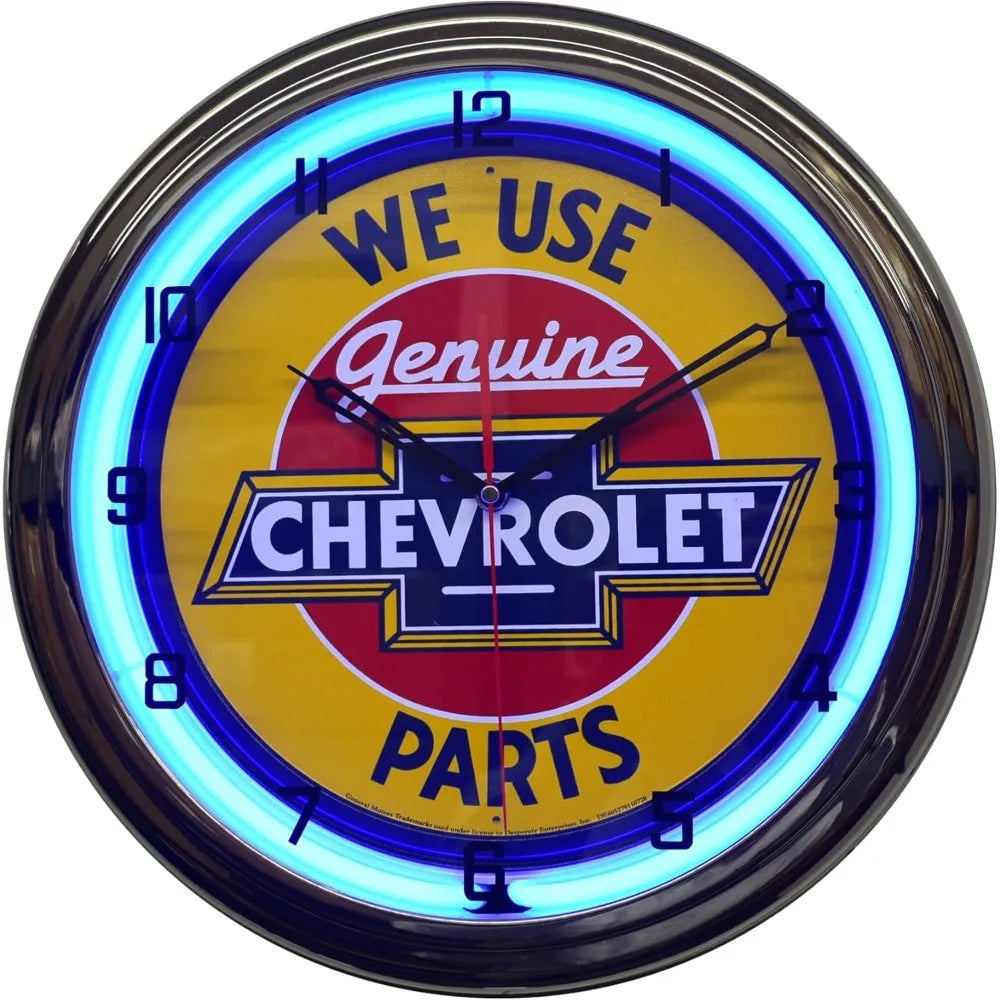 16" We Neon Advertising Clock Garage Decor - Alia's Home Things  