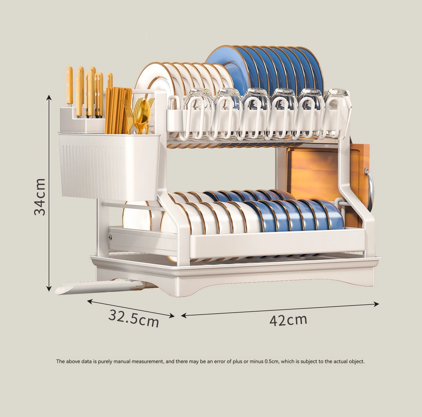 2 Tier Kitchen Dish Bowl Drainer - Alia's Home Things  