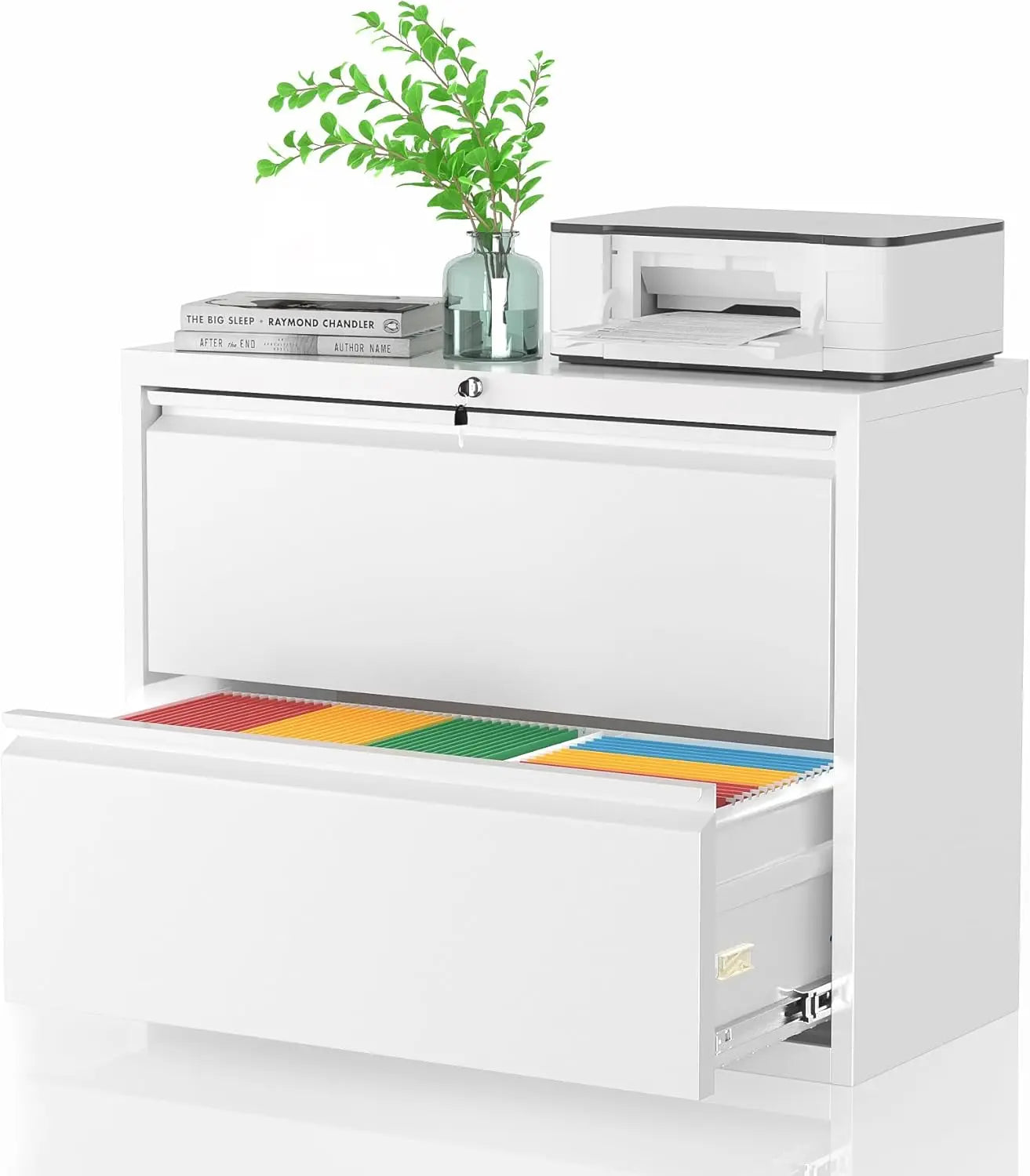 Lateral File Cabinet with Lock for Home Office - Alia's Home Things  