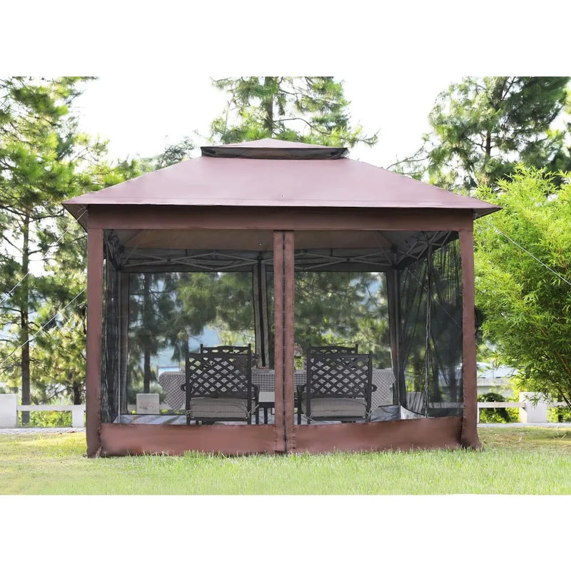 10'x10' Canopy Gazebo with Mosquito Netting - Alia's Home Things  