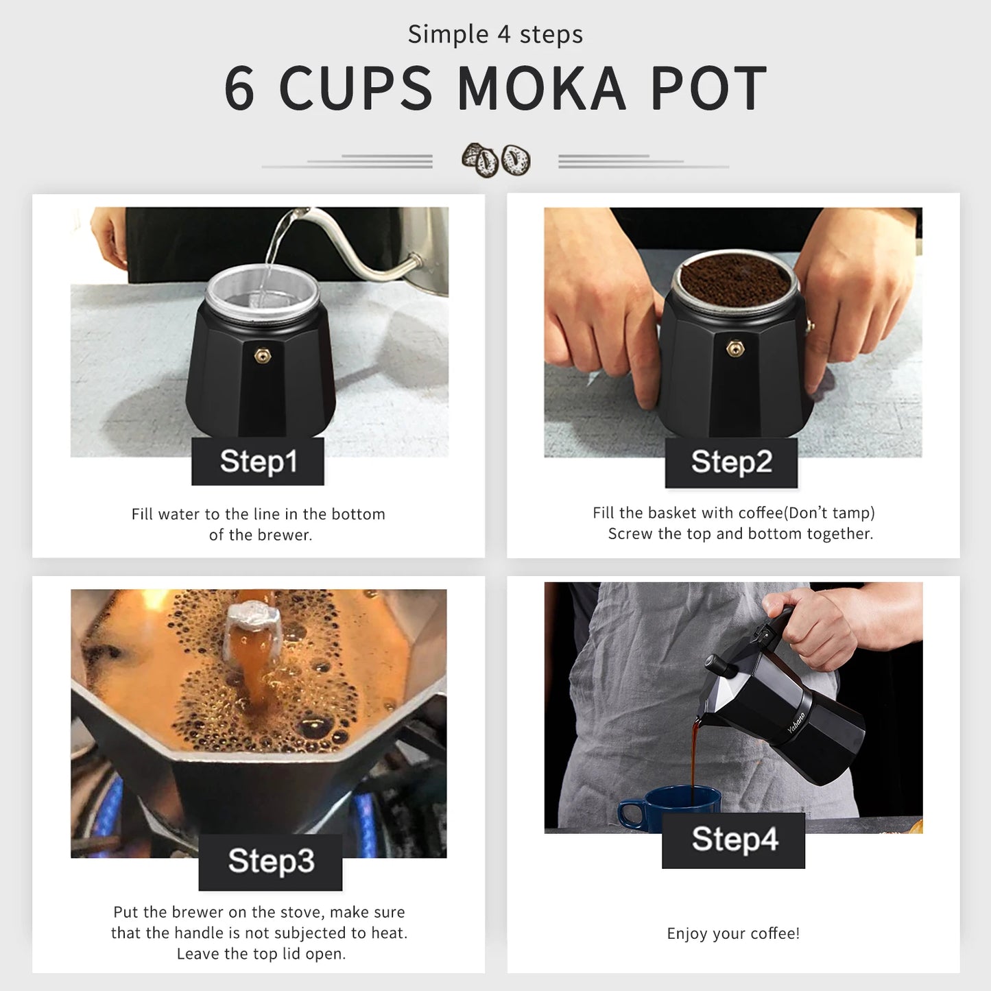 Yabano Stovetop Espresso Maker - Alia's Home Things  