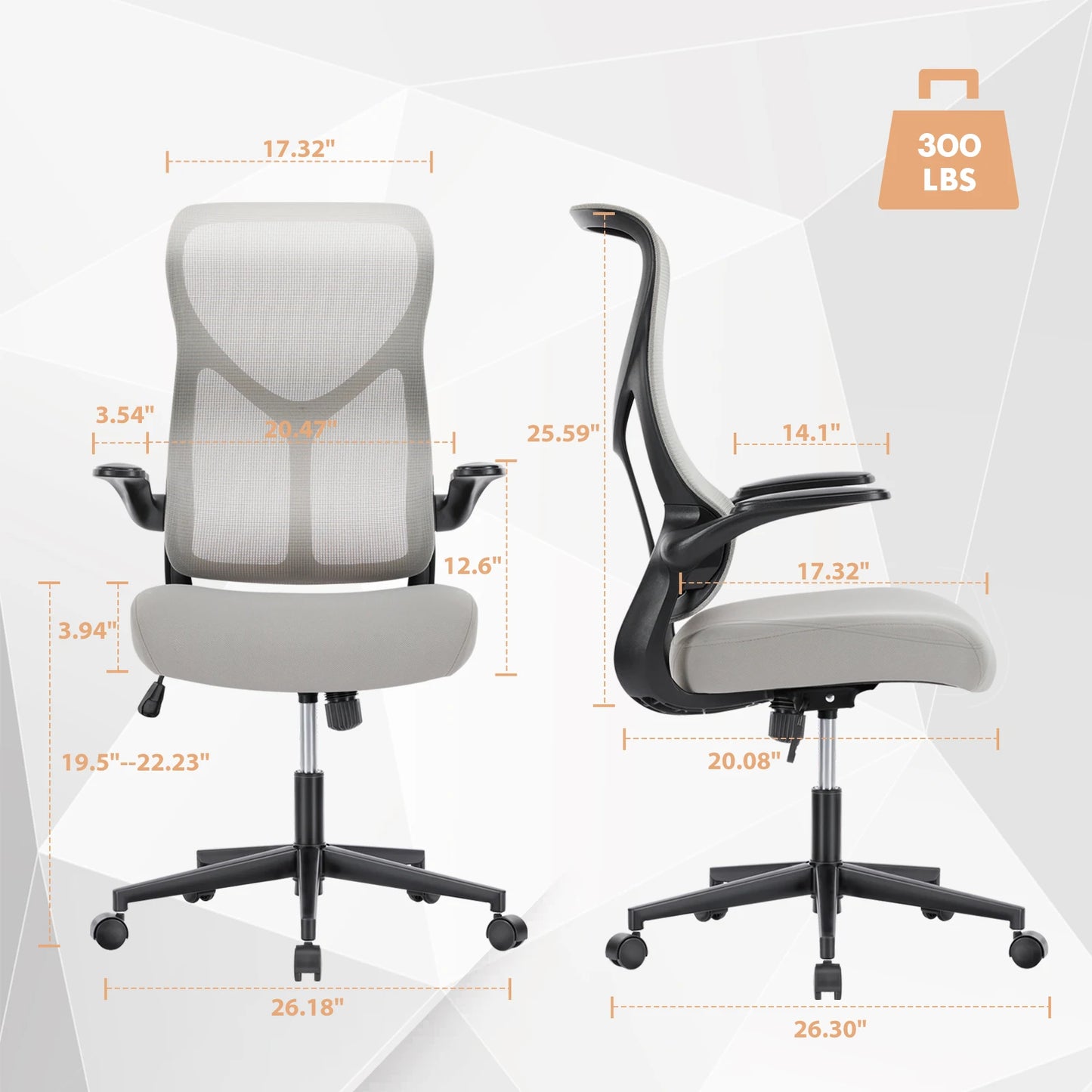 Ergonomic Mesh Lumbar Support Office Desk Computer Chair - Alia's Home Things  