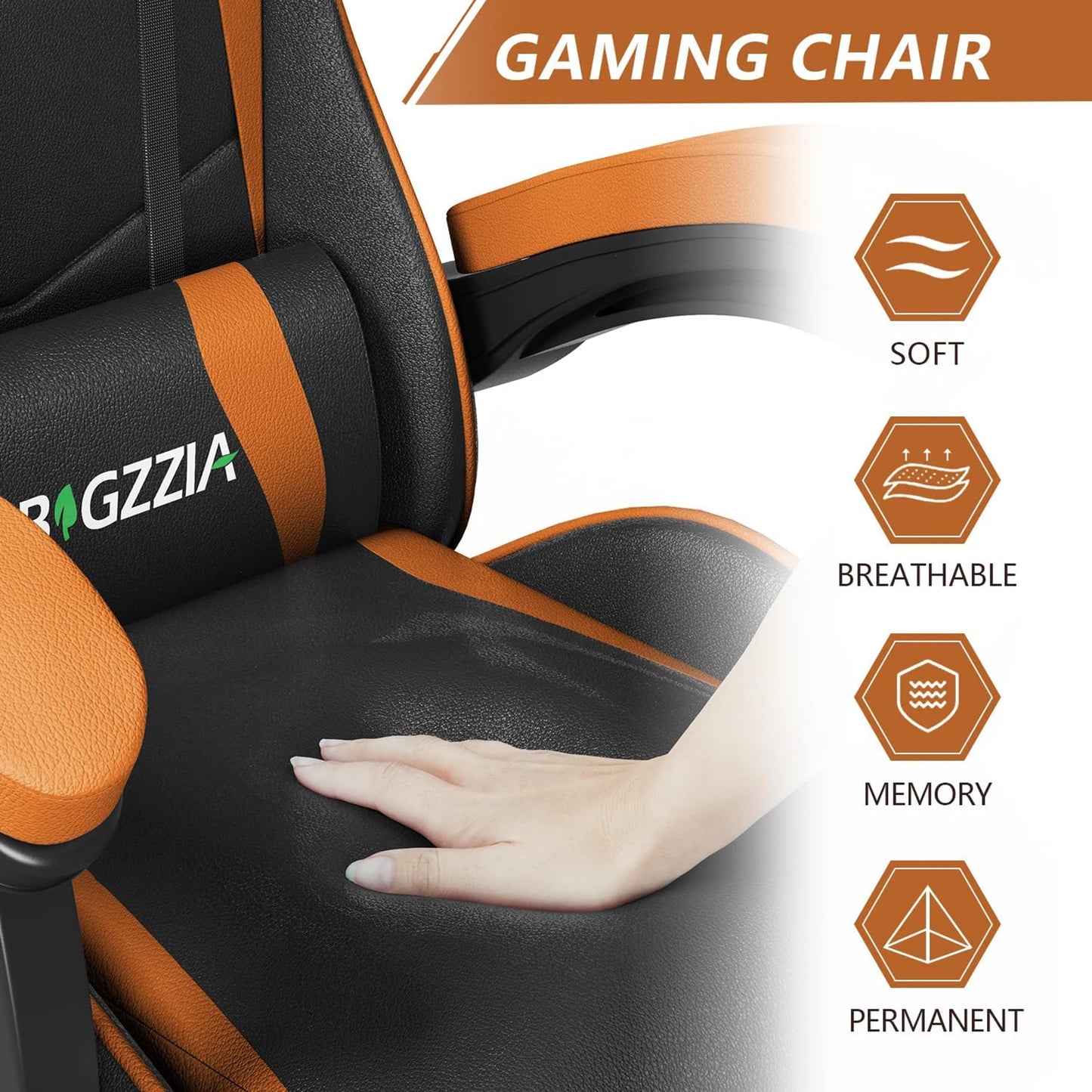 Ergonomic PU Leather Computer Desk Chair - Alia's Home Things  