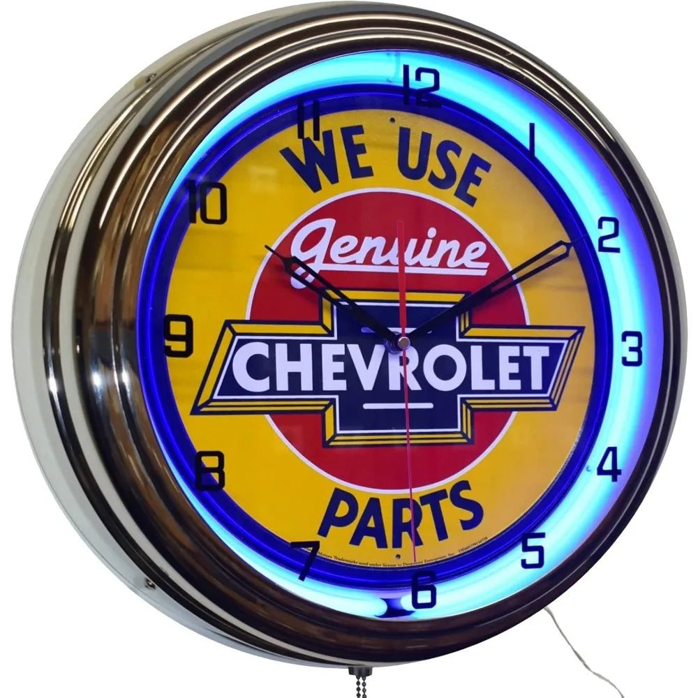 16" We Neon Advertising Clock Garage Decor - Alia's Home Things  