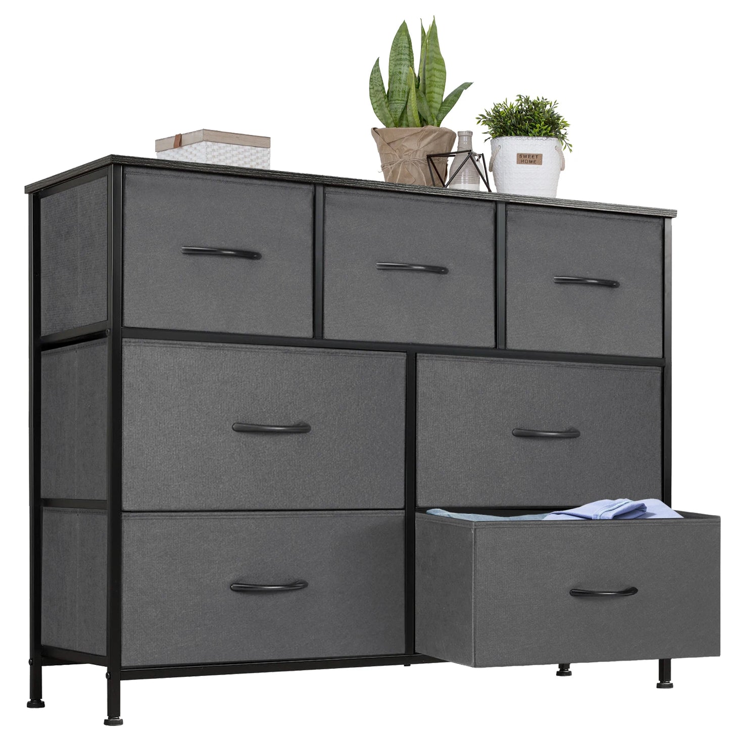 Desser For Bedroom With 7 Fabric Drawers - Alia's Home Things  