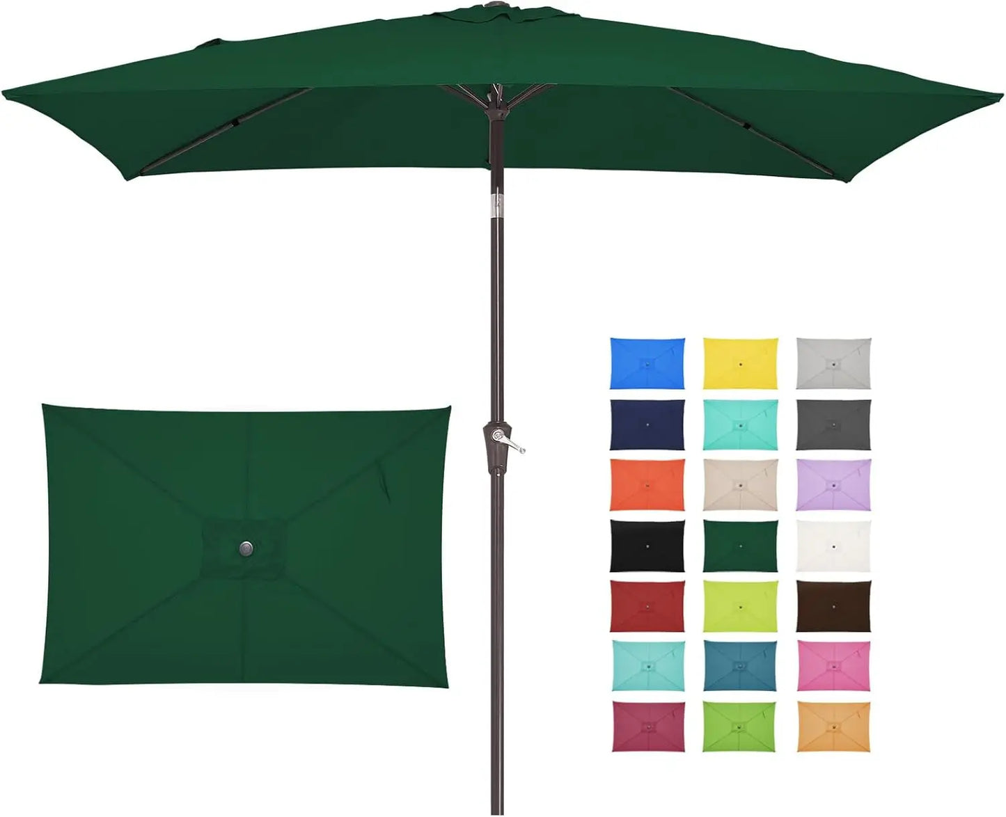 6.5x10 ft Rectangular Patio Umbrellas Outdoor - Alia's Home Things  
