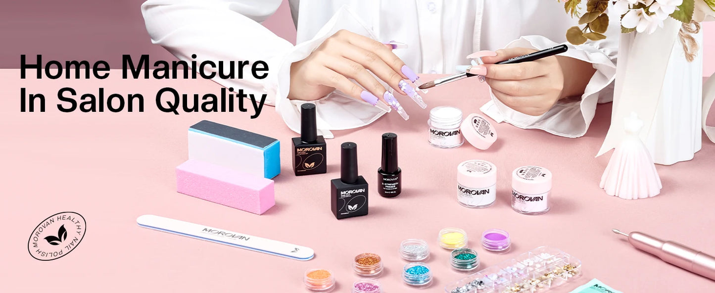 Morovan Professional Beginner Acrylic Nail Starter Kit - Alia's Home Things  