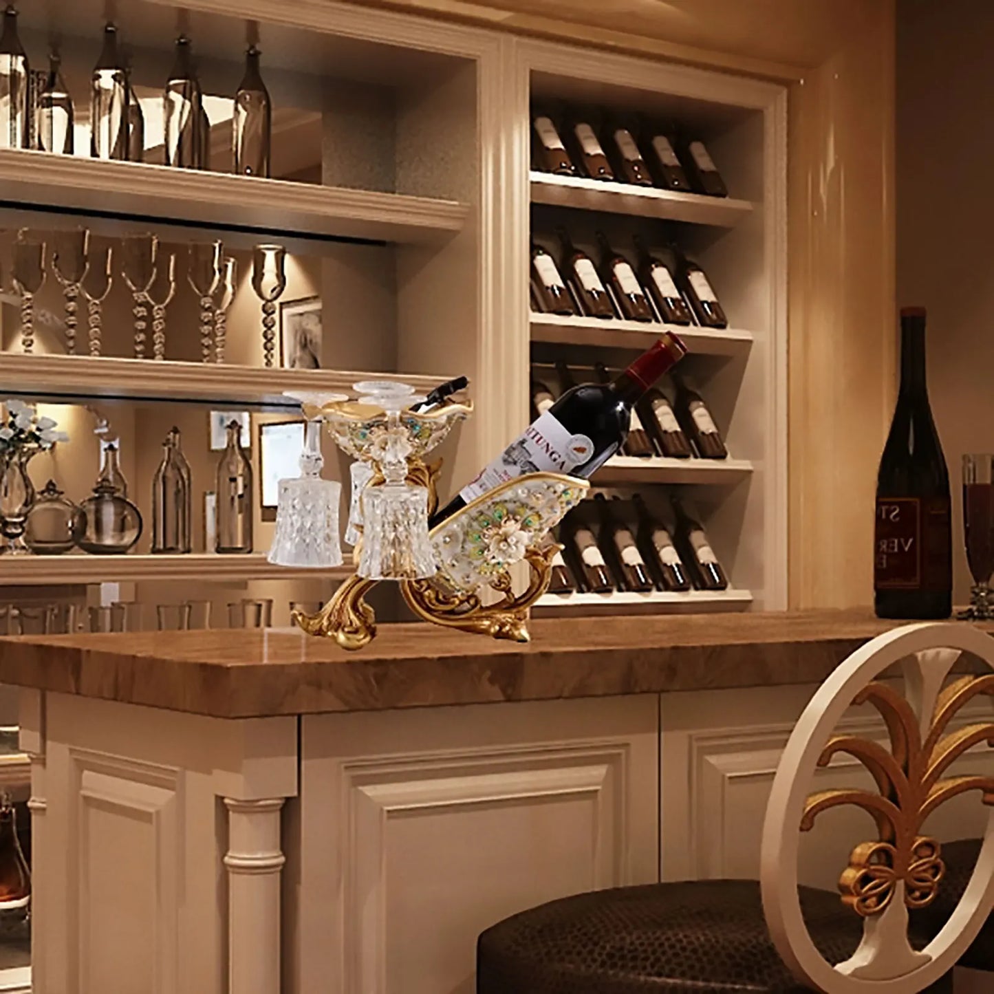 Luxury Wine Rack Bottle Holder Stand Rack - Alia's Home Things  