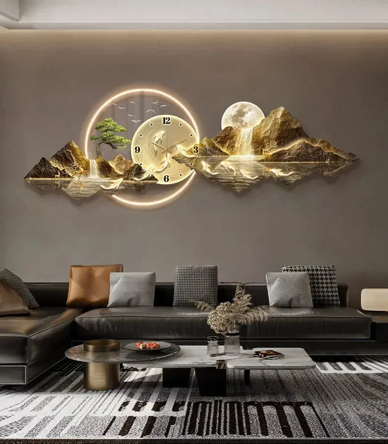 Wall Clocks, LED Aesthetic Minimalist Wall Watch - Alia's Home Things  