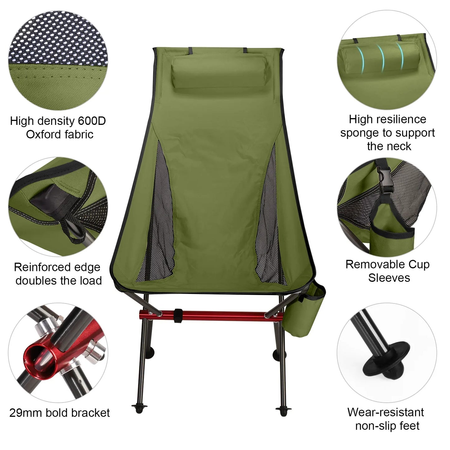 Outdoor Camping Ultralight Folding Chair - Alia's Home Things  