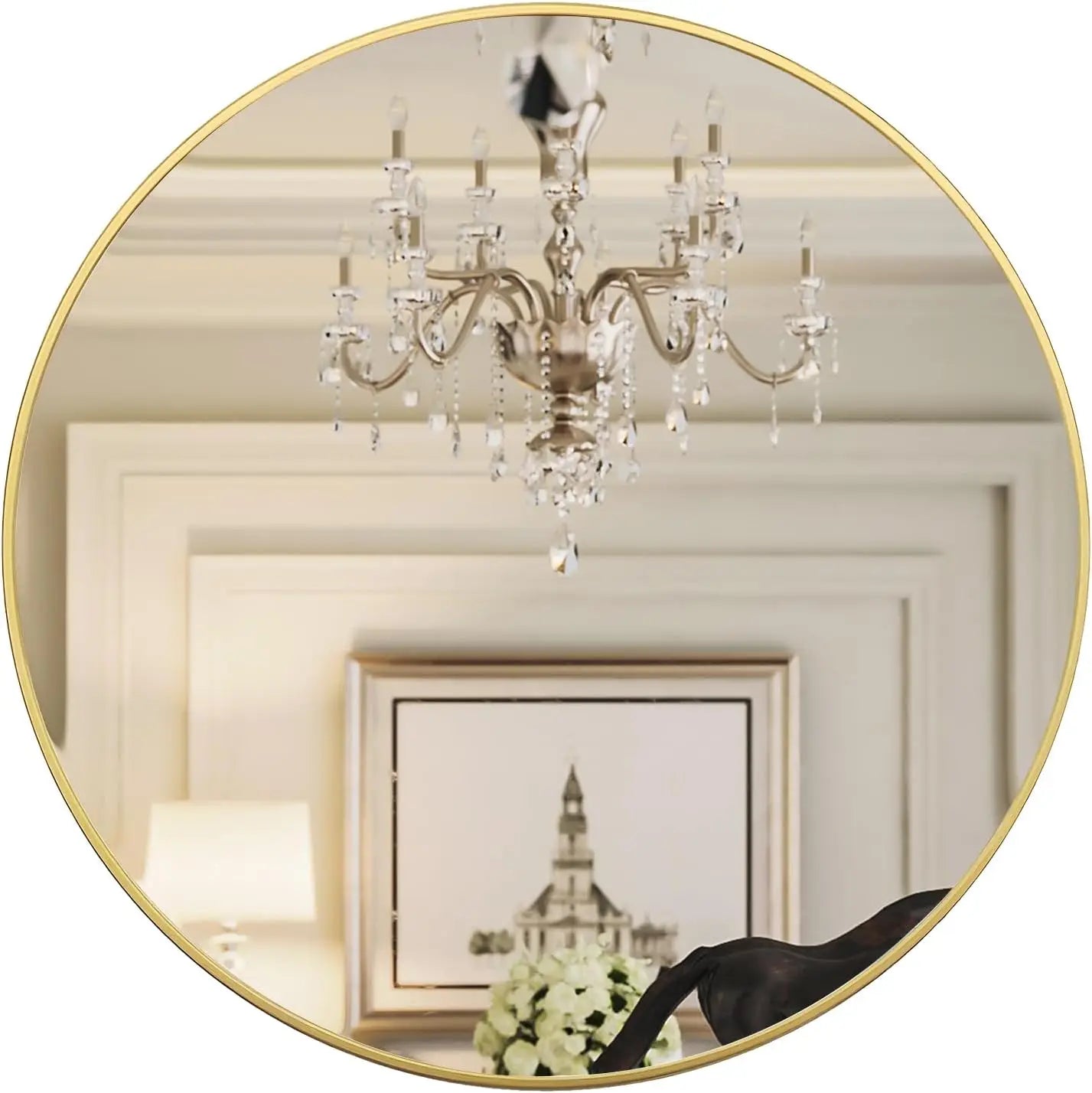 28-inch Round Mirror - Alia's Home Things  