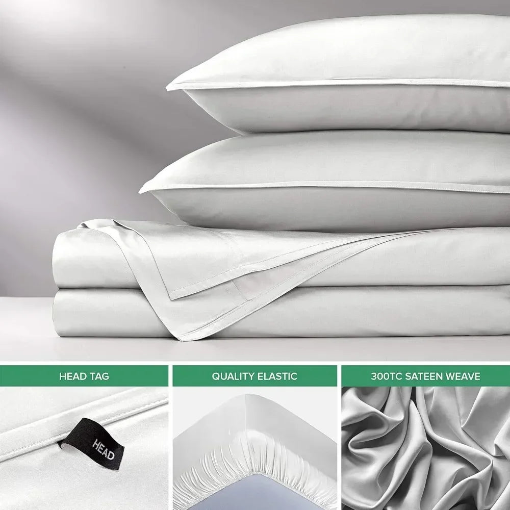 Genuine 100% Organic Viscose Bamboo Bed Sheet Set - Alia's Home Things  