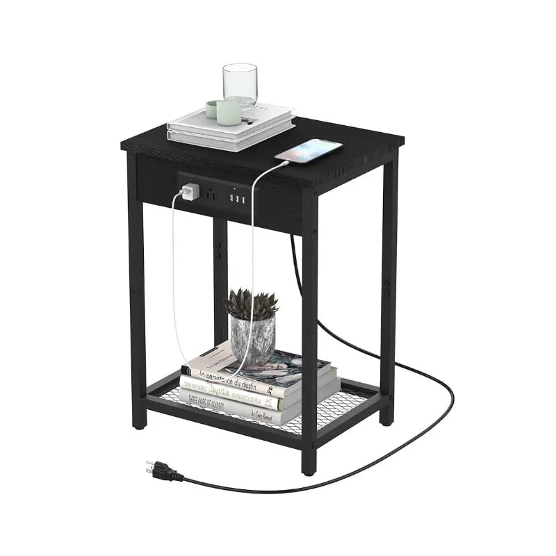 Nightstand with Charging Station - Alia's Home Things  