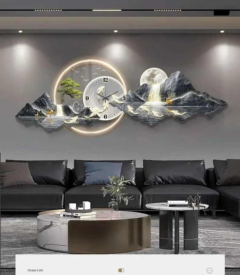 Wall Clocks, LED Aesthetic Minimalist Wall Watch - Alia's Home Things  