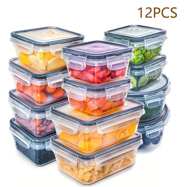 12-piece set Food Airtight Plastic Container - Alia's Home Things  