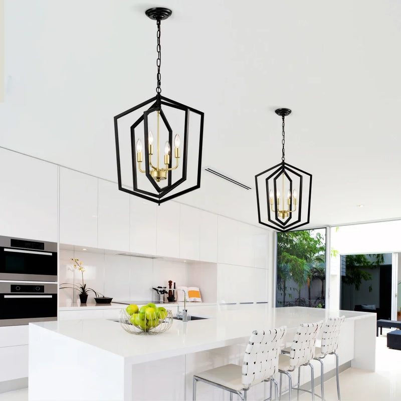 Modern Metal Industrial  Chandeliers Home Decor - Alia's Home Things  