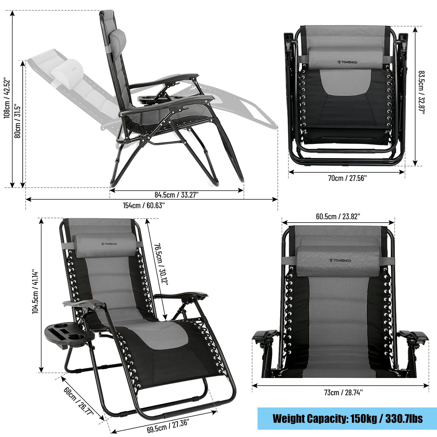 Lounge Chair Folding Waterproof Outdoor Chair - Alia's Home Things  