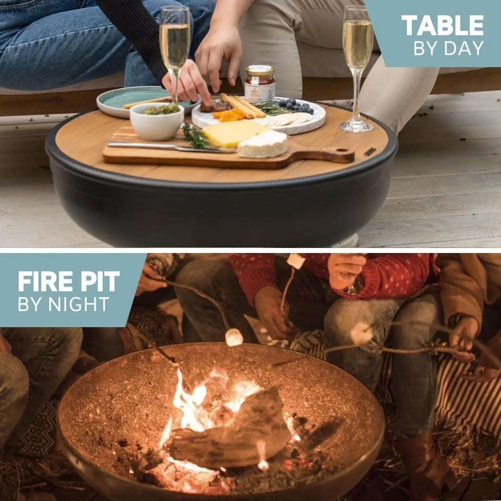 24-Inch Cast Iron, Fire Pit - Alia's Home Things  