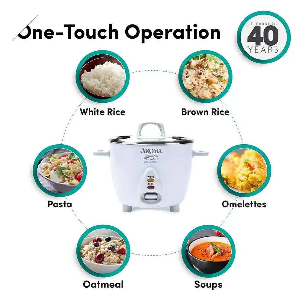 14-Cup Stainless Steel Pot-Style Rice Cooker - Alia's Home Things  