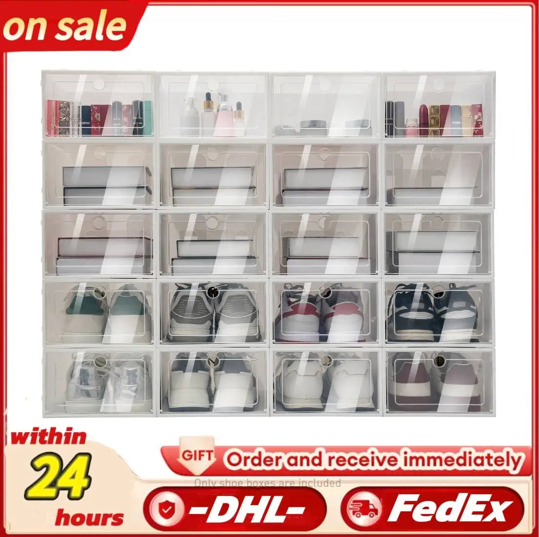20Pcs Foldable Shoe Box Set - Alia's Home Things  