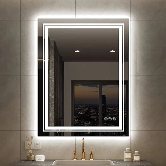 Wisfor LED Bathroom Mirror With Front Backlit Dimmable - Alia's Home Things  