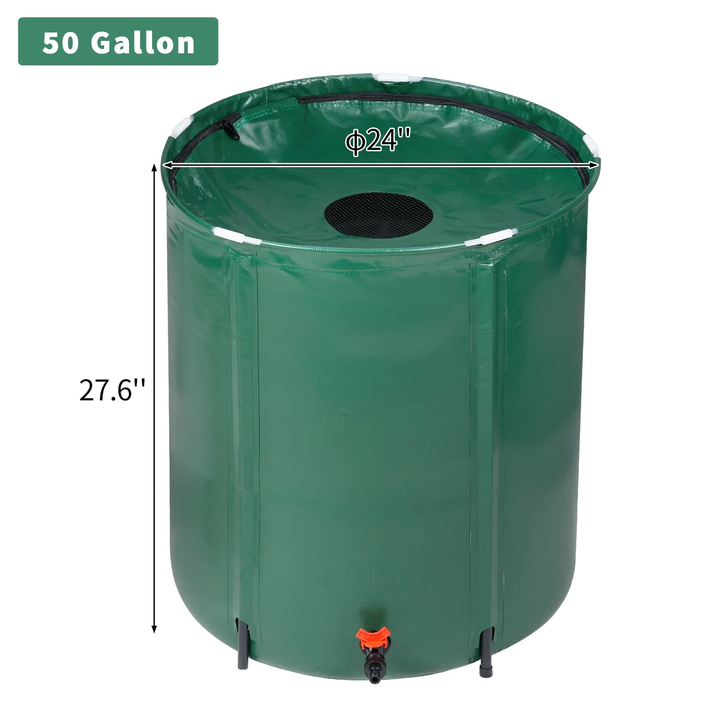 50-Gallon Folding Rain Barrel Water Collector - Alia's Home Things  