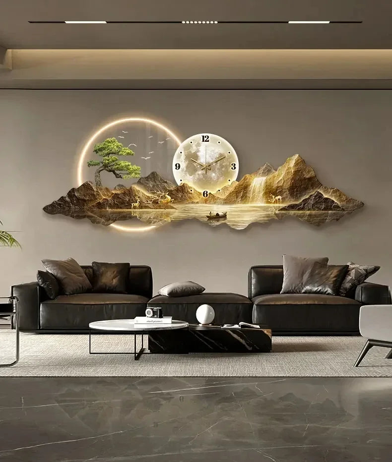 Wall Clocks, LED Aesthetic Minimalist Wall Watch - Alia's Home Things  