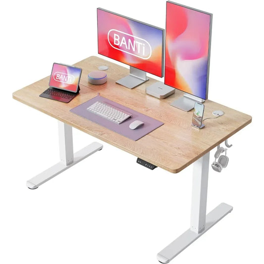 Standing Desk with Electric Height Adjustable, Telescopic - Alia's Home Things  