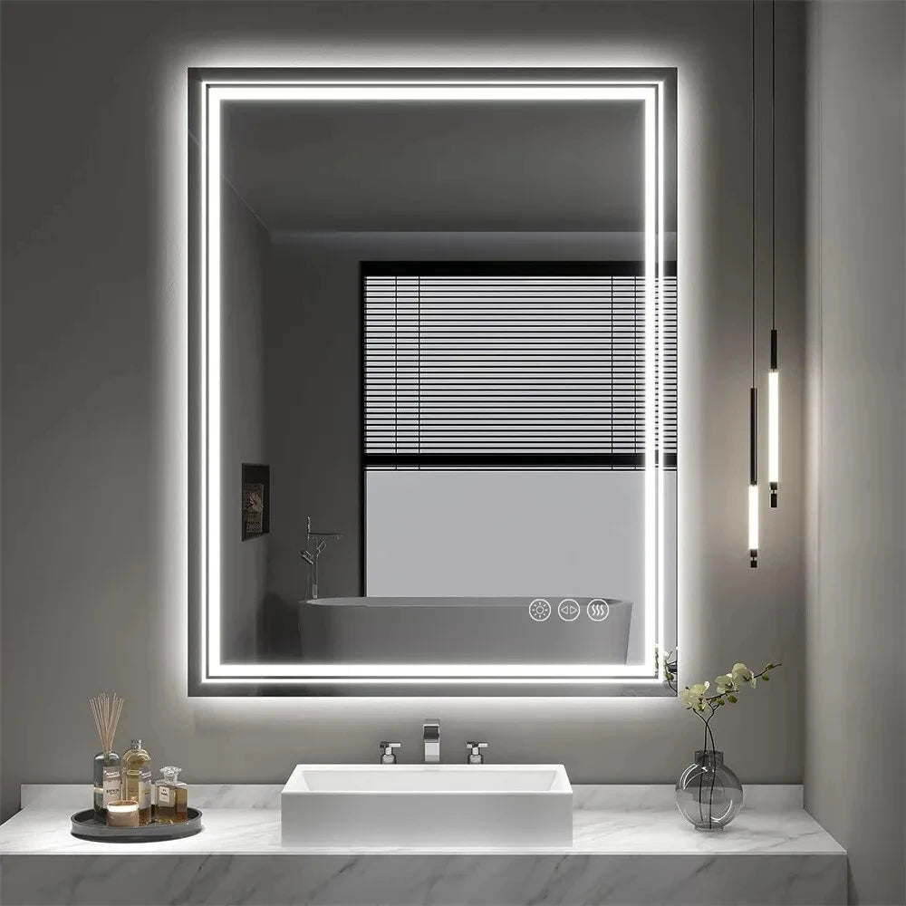 Wisfor LED Bathroom Mirror With Front Backlit Dimmable - Alia's Home Things  