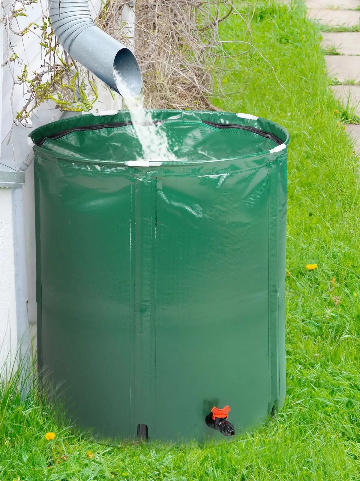 50-Gallon Folding Rain Barrel Water Collector - Alia's Home Things  