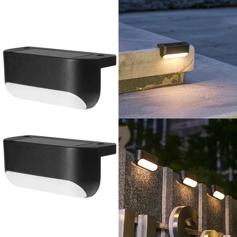 Solar Deck Lights Outdoor, LED Step Lights Waterproof 2Pack - Alia's Home Things  