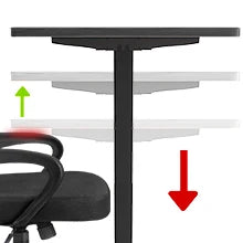 Furmax Electric Sit Stand-Up Home Office Computer Desk - Alia's Home Things  