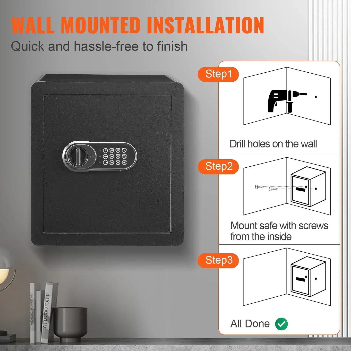 Safe 1.8 Cubic Feet Home Safe Steel - Alia's Home Things  